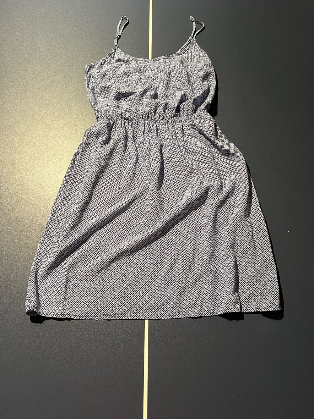 Old Navy Navy and White Geometric Mini Sundress